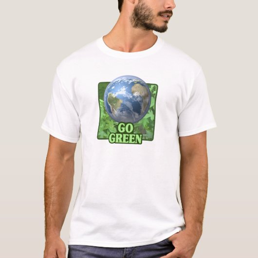 Gehen T - Shirt grüner (Vorderseite)