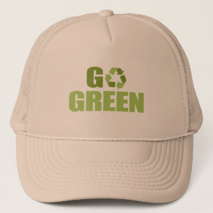 Gehen T - Shirt grüner Truckerkappe