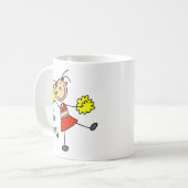 Gehen Team-Cheerleader-Tasse Kaffeetasse (Vorderseite Links)