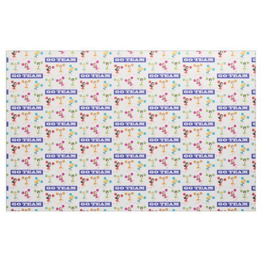 Gehen Team gekämmtes Baumwollgewebe Stoff (Yard (91,4 cm))