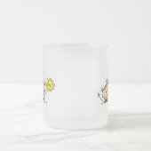 Gehen Team-Strichmännchen-Tasse Mattglastasse (Mittel)