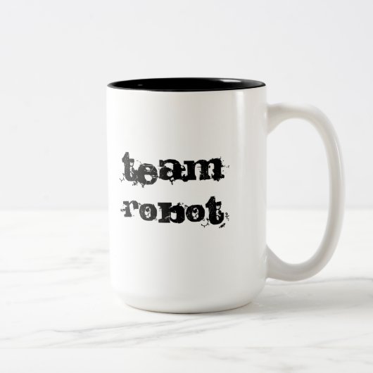 gehen Teamroboter-Tasse Zweifarbige Tasse (Rechts)