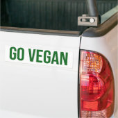Gehen - Tierrechte vegan Autoaufkleber (Auf Lkw)