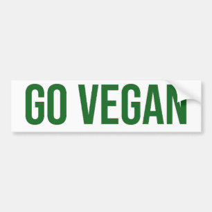 Gehen - Tierrechte vegan Autoaufkleber