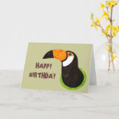 Gehen Toucan Toco grünes Karte (Gelbe Blume)