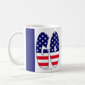 Gehen USA-Flaggen-Olympiateam-Andenken-Tasse Kaffeetasse (Links)