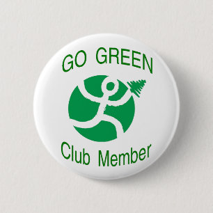 Gehen Vereinsmitglied-Knopf grüner Button