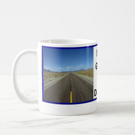 Gehen verrückt kaffeetasse (Links)