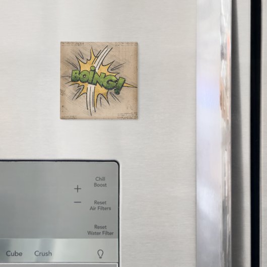 GEHEN! Vintages Comic Buch Steampunk Pop Kunst Magnet (In Situ (Kühlschrank))