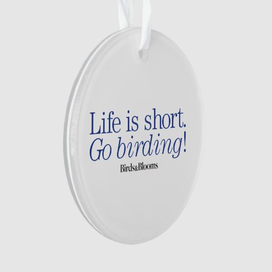 Gehen Vogelbeobachtung! Ornament (Vorderseite)