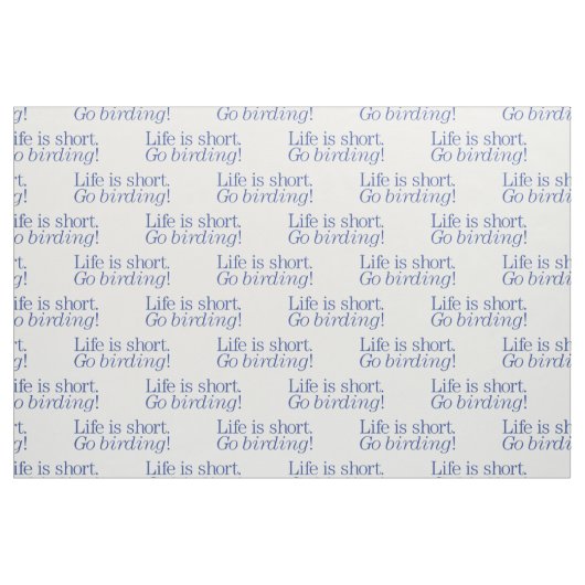 Gehen Vogelbeobachtung! Stoff (Fat Quarter (45,7 x 55,9 cm))