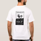GEHEN weißer T - Shirt wilder (Rückseite)