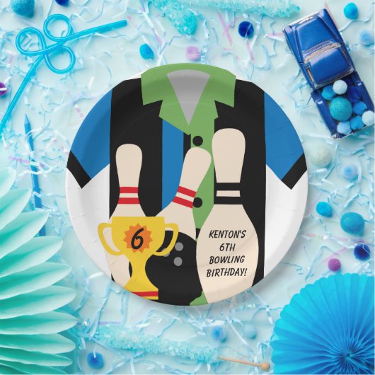 Gehen wir Bowling Birthday Paper Teller (Party)
