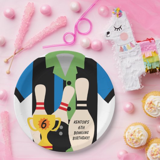 Gehen wir Bowling Birthday Paper Teller (Party)