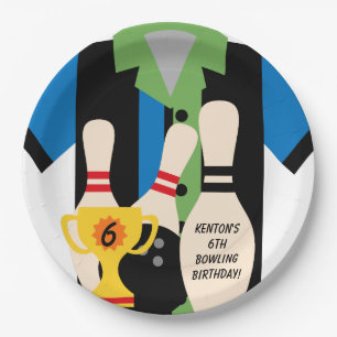 Gehen wir Bowling Birthday Paper Teller