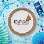 Gehen wir Camping, Personalisierten Camping Teller (Party)