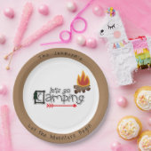 Gehen wir Camping, Personalisierten Camping Teller (Party)