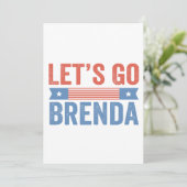 Gehen wir die amerikanische Wahl in Brenda durch Einladung (Stehend Vorderseite)