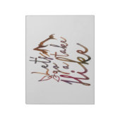 Gehen wir eine Wanderung zu einem inspirierenden H Notizblock (Rotiert)