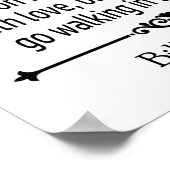 Gehen wir im Regen spazieren Poster (Ecke)