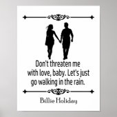 Gehen wir im Regen spazieren Poster (Vorne)