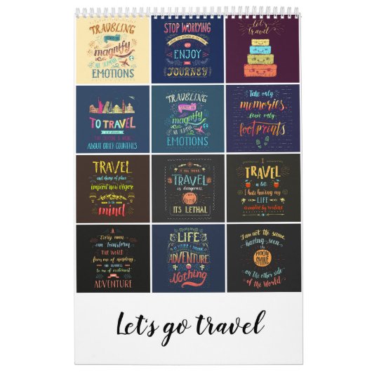 Gehen wir in den Reisekalender Kalender (Titelbild)