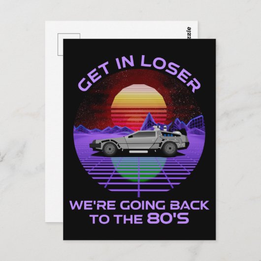 Gehen wir locker hinein, wir gehen zurück in die 8 postkarte (Vorne/Hinten)