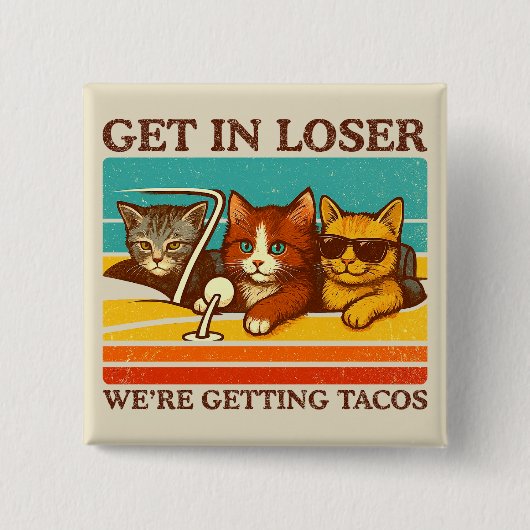 Gehen wir locker in Tacos Button (Vorderseite)