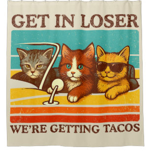 Gehen wir locker in Tacos Duschvorhang