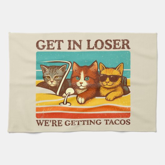 Gehen wir locker in Tacos Geschirrtuch (Horizontal)
