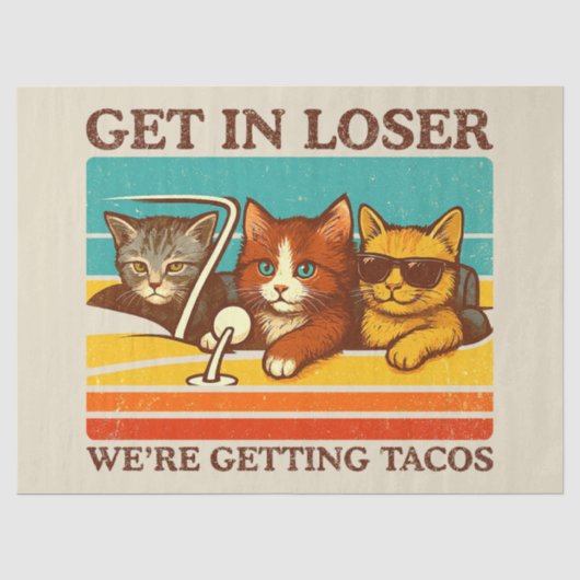 Gehen wir locker in Tacos Seidenpapier (Vorderseite)