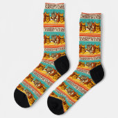 Gehen wir locker in Tacos Socken (Linkes Detail)