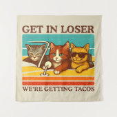 Gehen wir locker in Tacos Wandteppich (Vorderseite)