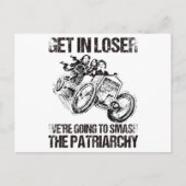 Gehen wir locker, wir werden das Patriarchat zersc Postkarte (Vorderseite)