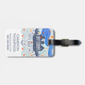 Gehen wir nach Amsterdam Gepäckanhänger (Rückseite horizontal)