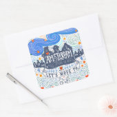 Gehen wir nach Amsterdam Quadratischer Aufkleber (Umschlag)