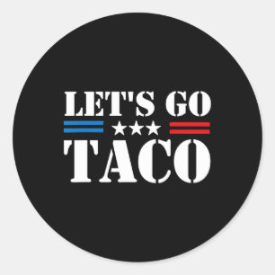 Gehen wir Taco 25 Runder Aufkleber