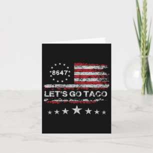 Gehen wir Taco 8647 US-Flagge 86 47 Männer Frauen Karte