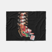 Gehen wir Taco - Funny Sleigh Ride mit dem Weihnac Fleecedecke (Vorderseite (Horizontal))