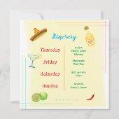 Gehen wir zu Cabo Bachelorette Einladungs-Tour Einladung (Rückseite)