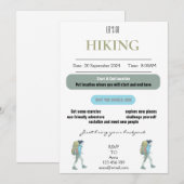 Gehen wir zu einer Einladungs-Karte wandern Einladung (Vorne/Hinten)