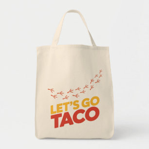 Gehen wir zu TACO-Hühnerfußspuren Tragetasche