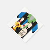 Gehen wir zum Bowling von Custom Birthday Paper Na Serviette (Ecke)