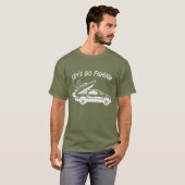 Gehen wir zum Fischerboot und SUV Car T-Shirt (Vorne ganz)