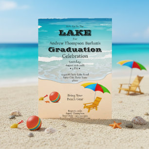 Gehen wir zum Lake Beach Abschluss Einladung