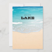 Gehen wir zum Lake Beach Abschluss Einladung (Rückseite)