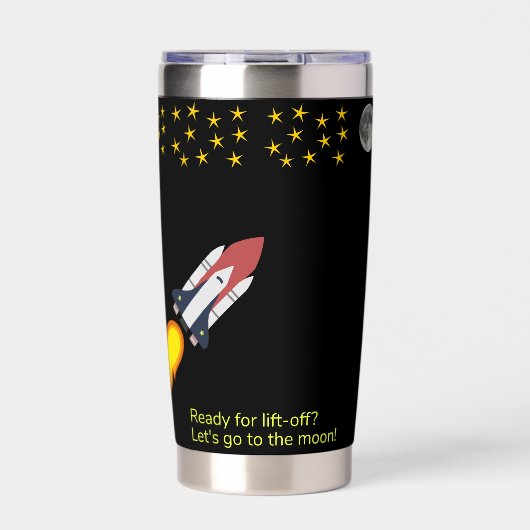 Gehen wir zum mondisolierten Schuster Thermobecher (Vorderseite)