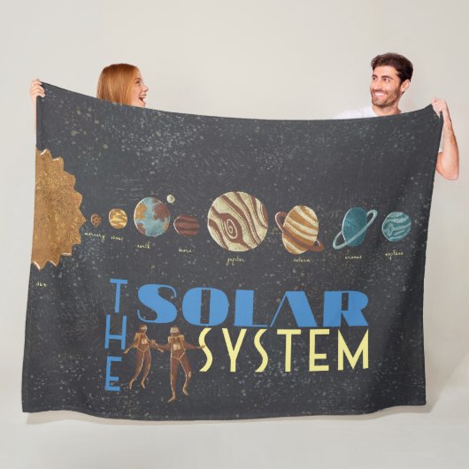 Gehen wir zum Poster des Weltraumsolarsystems Fleecedecke (Beispiel)