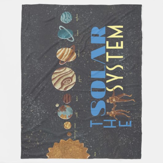 Gehen wir zum Poster des Weltraumsolarsystems Fleecedecke (Vorderseite)