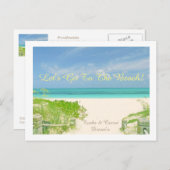 "GEHEN WIR ZUM STRAND / TURKS & CAICOS DREAM'N" POSTKARTE (Vorne/Hinten)